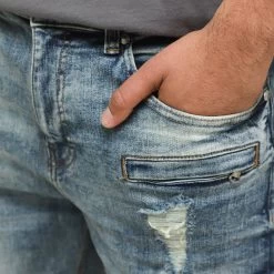 Supply & Demand Hudson Jeans / Denim Blue -Sports Fashion Clothing Store SUPTM16762 supply demand hudson jeans denim blue F