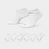 Nike Everyday Plus Cushioned Training No Show Socks (6 Pack) White / Black -Sports Fashion Clothing Store SX6898 100 evryd plus cshn ns sockwhblk 1
