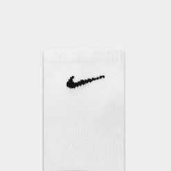 Nike Everyday Plus Cushioned Training No Show Socks (6 Pack) White / Black -Sports Fashion Clothing Store SX6898 100 evryd plus cshn ns sockwhblk 2