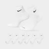 Nike Everyday Plus Cushioned Training Ankle Socks (6 Pack) White / Black -Sports Fashion Clothing Store SX6899 100 evryd plus cshn qrt sockwhblk 1