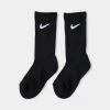 Nike Children's Mesh Cushion Socks (6 Pack) / Black -Sports Fashion Clothing Store UN0373 023 nike children mesh cushion socks black 1