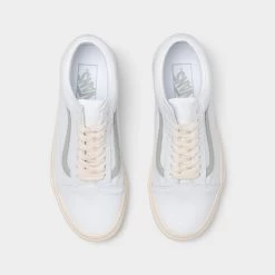 Vans Old Skool White / Grey -Sports Fashion Clothing Store VN0005UFGRY vans women s old skool white grey 4