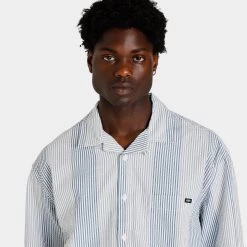 Vans Wheeler Buttondown Shirt / White -Sports Fashion Clothing Store VN0007WZWHT vans wheeler t shirt white B