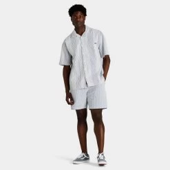 Vans Wheeler Buttondown Shirt / White -Sports Fashion Clothing Store VN0007WZWHT vans wheeler t shirt white E