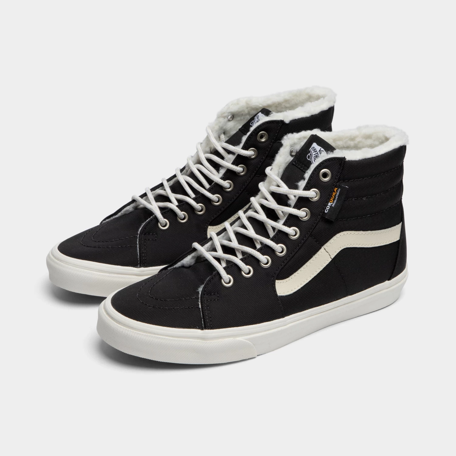 Vans SK8-Hi Cordura Sherpa Black / Marshmallow - Image 2