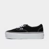 Vans Authentic Stackform Canvas Black / True White -Sports Fashion Clothing Store VN0A5KXXBMX vans womens authentic stackform canvas black white 1