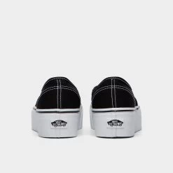 Vans Authentic Stackform Canvas Black / True White -Sports Fashion Clothing Store VN0A5KXXBMX vans womens authentic stackform canvas black white 3