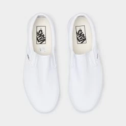 Vans Classic Slip-On Stackform White / White -Sports Fashion Clothing Store VN0A7Q5RW00 vans womens classic slip on stackform canvas true white 4