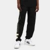 Lacoste Embroidered Sweatpants Black / Flashy Yellow