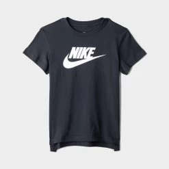 Nike Junior Girls' Sportswear T-shirt Black / White