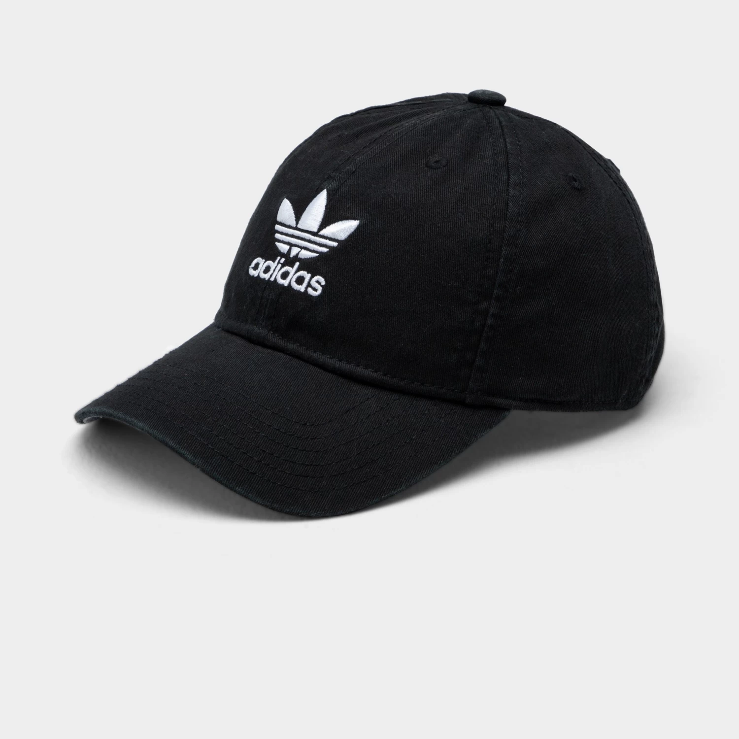 Adidas Originals Women's Relaxed Strapback Cap Black / White 3 Adidas Originals Women's Relaxed Strapback Cap Black / White