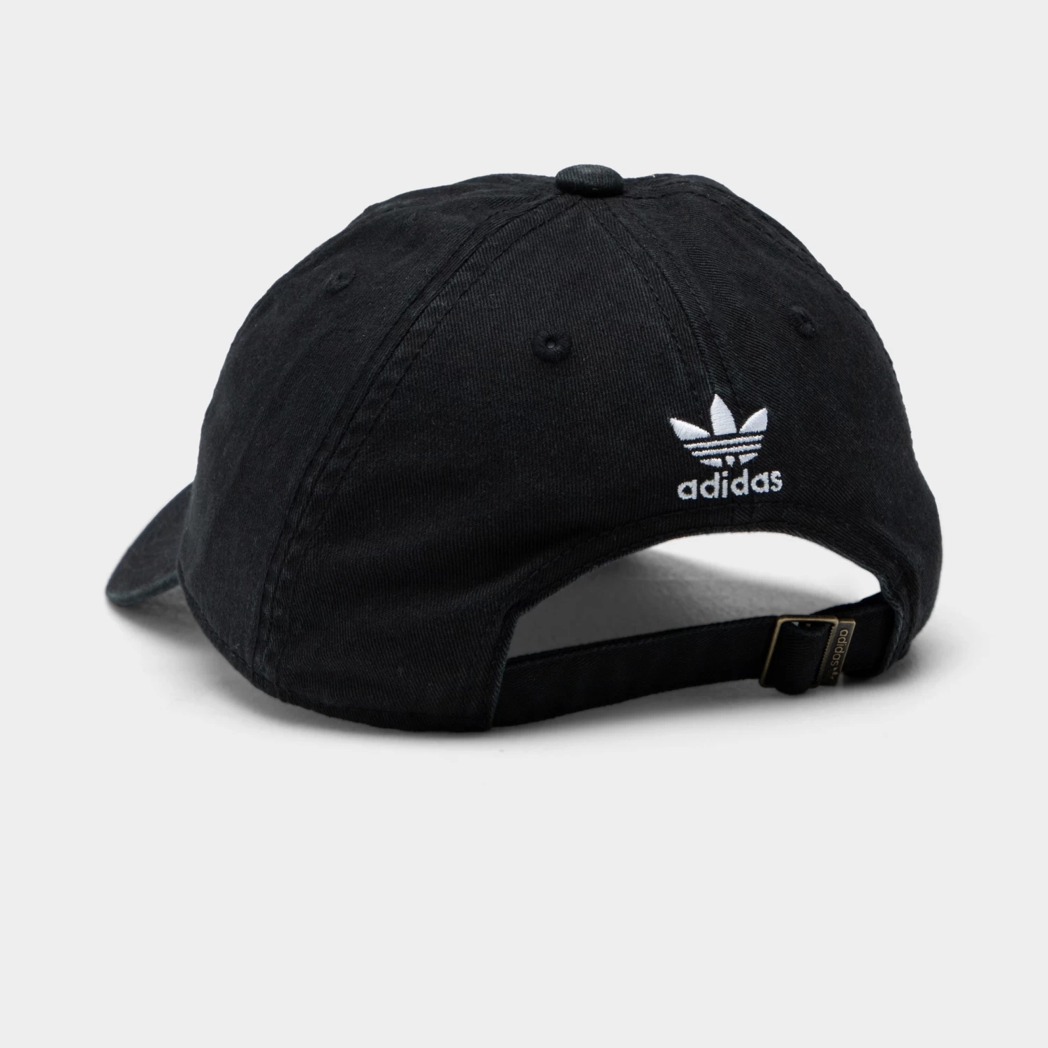 Adidas Originals Women's Relaxed Strapback Cap Black / White 4 Adidas Originals Women's Relaxed Strapback Cap Black / White - Image 2