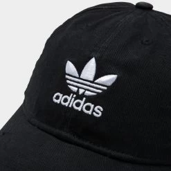 Adidas Originals Women's Relaxed Strapback Cap Black / White 10 Adidas Originals Women's Relaxed Strapback Cap Black / White -Sports Fashion Clothing Store bh7139 adidas og strapback black white 4