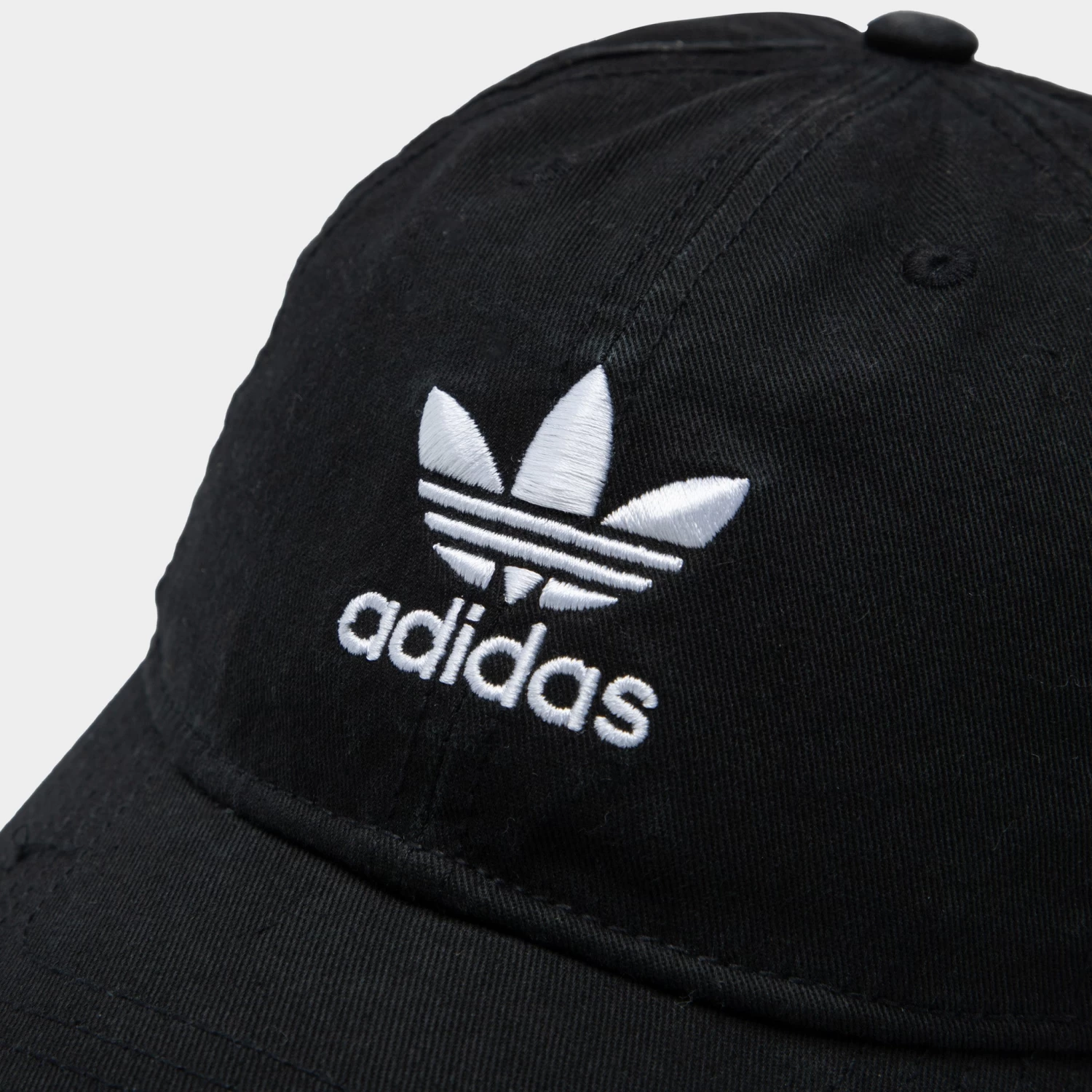 Adidas Originals Women's Relaxed Strapback Cap Black / White 6 Adidas Originals Women's Relaxed Strapback Cap Black / White - Image 4