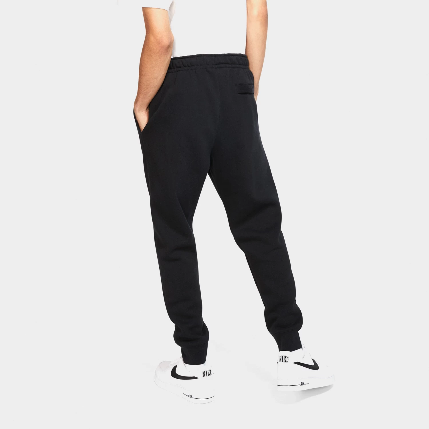 Nike Sportswear Club Fleece Joggers Black / Black - White - Image 2