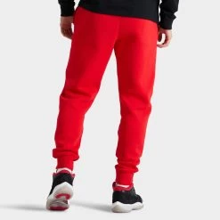 Nike Sportswear Club Fleece Jogger Pants University Red / White -Sports Fashion Clothing Store bv2671657 nike club jogger unvred 5
