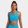Nike Women's Dri-FIT Medium-Support 1-Piece Pad Swoosh Sports Bra Laser Blue / White -Sports Fashion Clothing Store bv3636448 w nk df swsh 1pp bra B