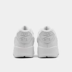 Nike Air Max 90 LTR GS White / White - Metallic Silver -Sports Fashion Clothing Store cd6864100 nike air max 90 ltr gs 4