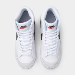 Nike Blazer Mid '77 GS White / Black - Team Orange -Sports Fashion Clothing Store da4086100 nike blazer mid 77 4