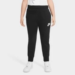 Nike Junior Girls' Sportswear Club French Terry Pants Black / White