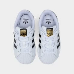 Adidas Originals Infants' Superstar Cloud White / Core Black - Cloud White -Sports Fashion Clothing Store fu7717 adidas superstar el i ftwwht cblack ftwwht 4