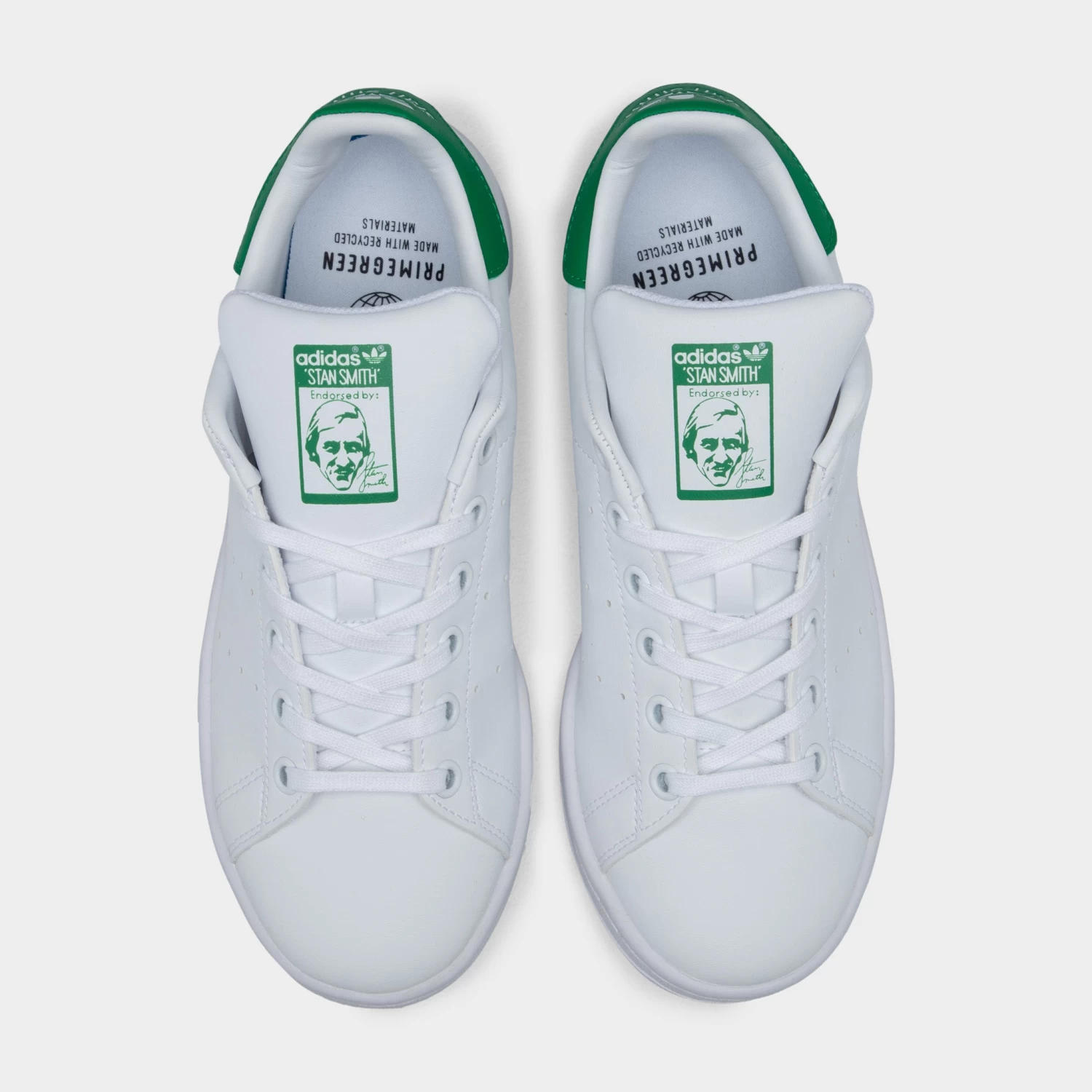 Adidas Originals Kids' Primegreen Stan Smith Cloud White / Cloud White - Green 7 Adidas Originals Kids' Primegreen Stan Smith Cloud White / Cloud White - Green - Image 5