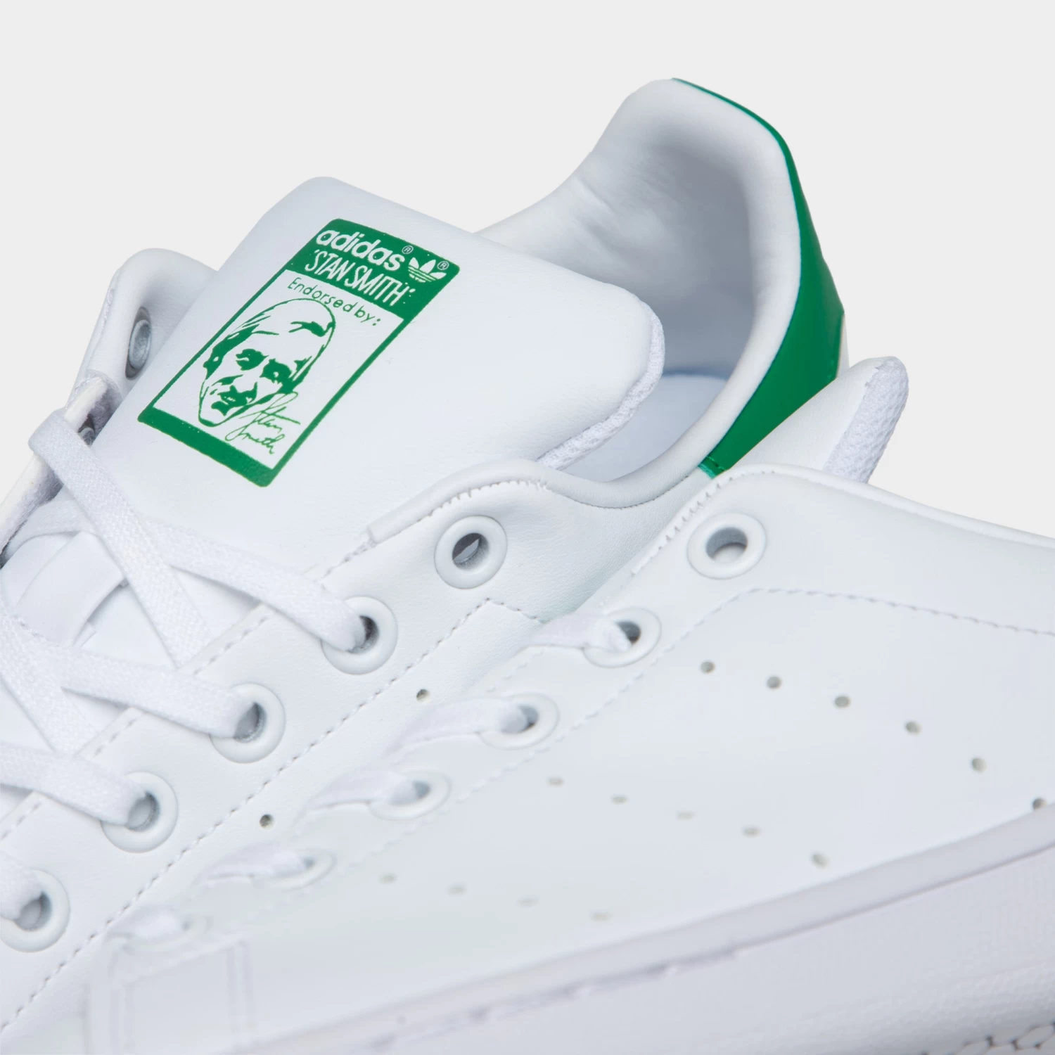 Adidas Originals Kids' Primegreen Stan Smith Cloud White / Cloud White - Green 5 Adidas Originals Kids' Primegreen Stan Smith Cloud White / Cloud White - Green - Image 3