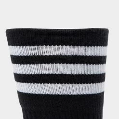 Adidas Mid Cut Crew Socks Black / White -Sports Fashion Clothing Store gd3576 mid cut crw sck 4