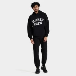 Paper Planes Crew Pullover Hoodie / Black -Sports Fashion Clothing Store pphdplancrw0001 planes crew hoodie E