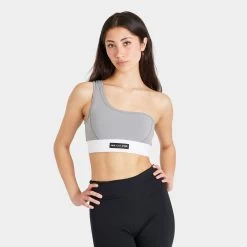 Pink Soda Sport Women’s Sculpt Asymmetric Bra / Grey