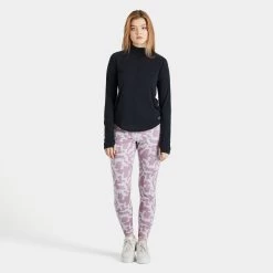 Pink Soda Sport Women's Haze Hue Tights / Purple -Sports Fashion Clothing Store psstw11412prp haze hue tt purple A