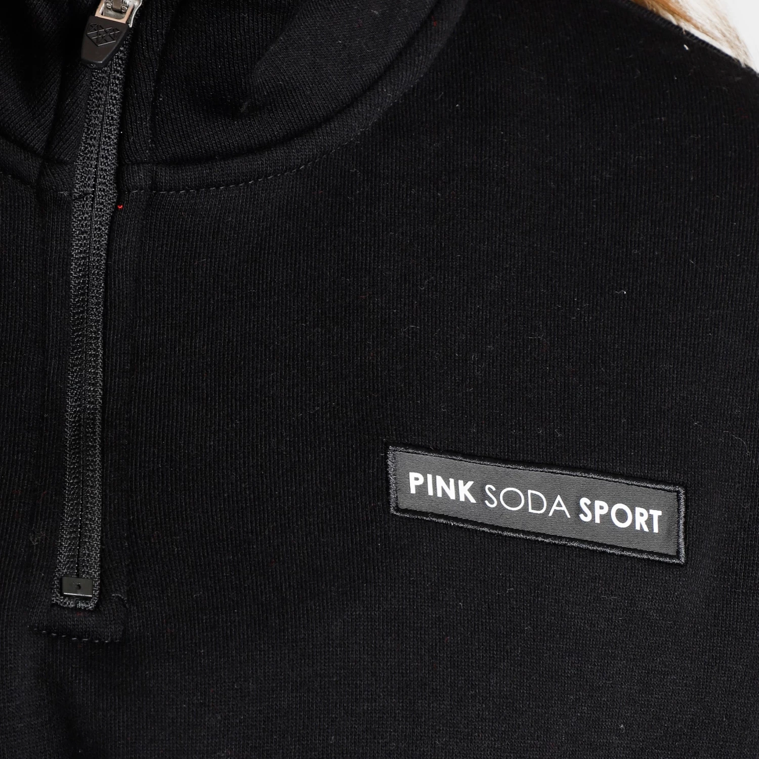 Pink Soda Sport Women’s Rey Pop Quarter Zip Crewneck Black / Peach Cobbler - Sweet Lilac 6 Pink Soda Sport Women’s Rey Pop Quarter Zip Crewneck Black / Peach Cobbler - Sweet Lilac - Image 4
