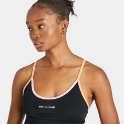 Pink Soda Sport Women’s Rey Pop Sports Bra Black / Peach Cobbler - Sweet Lilac -Sports Fashion Clothing Store psstw11488blk rey pop bra B