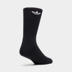 Adidas Originals Solid Crew Socks - 3 Pack Black / White -Sports Fashion Clothing Store s21490 solid crew sockblackwhite 2