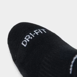 Nike Everyday Plus Cushioned Training No Show Socks (6 Pack) Black / White -Sports Fashion Clothing Store sx6898010 nike evryd plus cshn ns sock blk wh 4