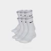 Nike Kids Everyday Cushioned Crew Socks (6-Pack) White / Black