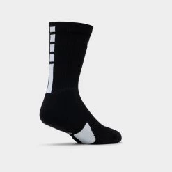 Nike Elite Crew Basketball Socks Black / White - White -Sports Fashion Clothing Store sx7622013 nike elite crew blk unired unired 2