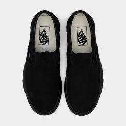 Vans Classic Slip-On Black / Black -Sports Fashion Clothing Store vn000eyebka vans classic slip on black black 4