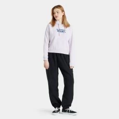 Vans Women's Flying V Boxy Pullover Hoodie / Lavender Fog -Sports Fashion Clothing Store vn0a47tcyeu flyingvboxyhoodie E